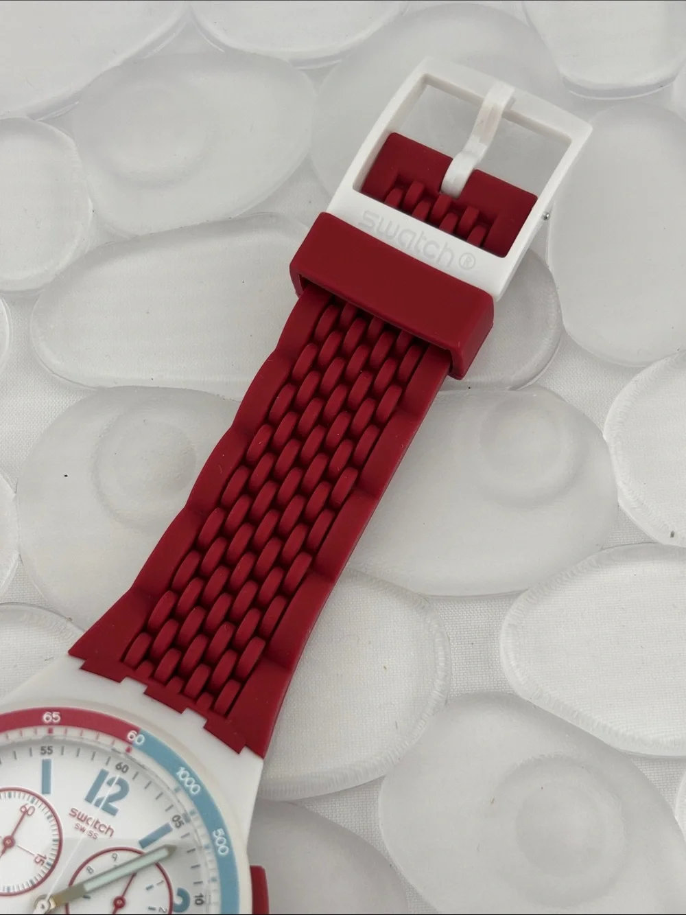 Swatch Watch -SUSM403 - RED TRACK